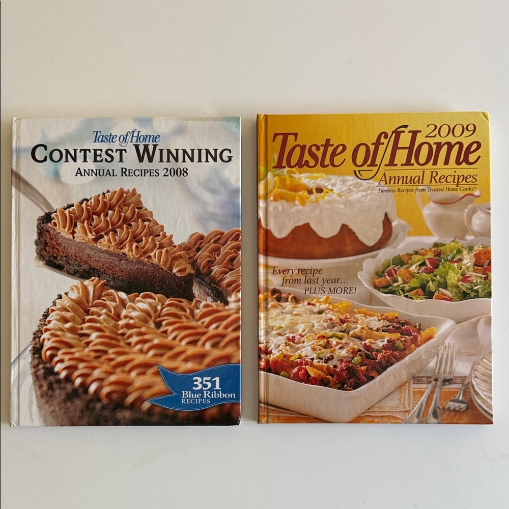 Taste of Home Contest Winning 2008 & Annual Recipes 2009 Cookbooks